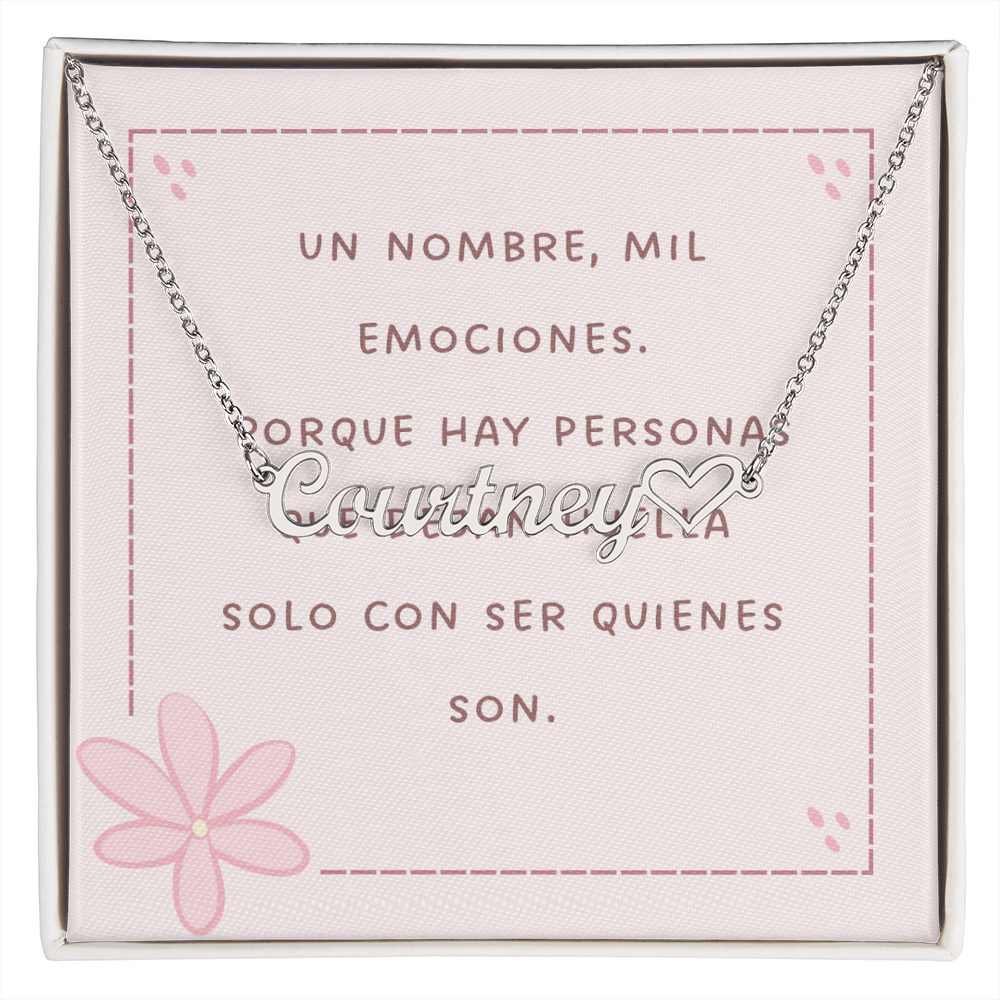 Un Nombre, Mil Emociones – Collar Personalizado con Corazón