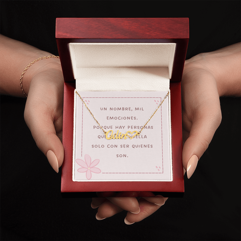 Un Nombre, Mil Emociones – Collar Personalizado con Corazón